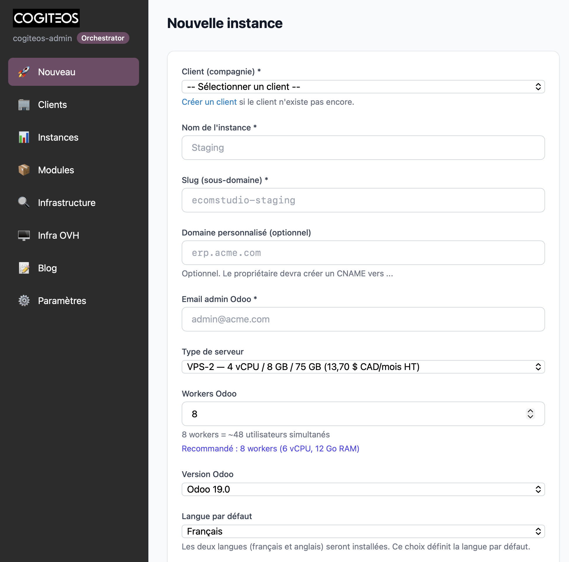 Cogiteos Orchestrator